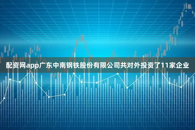配资网app广东中南钢铁股份有限公司共对外投资了11家企业